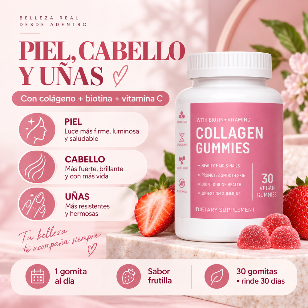 Gomitas de Colágeno con Biotina y Vitamina C